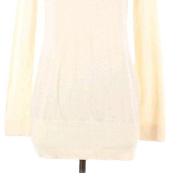 Ann Taylor Loft Cream Soft Knit Turtleneck Tunic Sweater Acrylic Non Itch Sz S - Picture 7 of 7